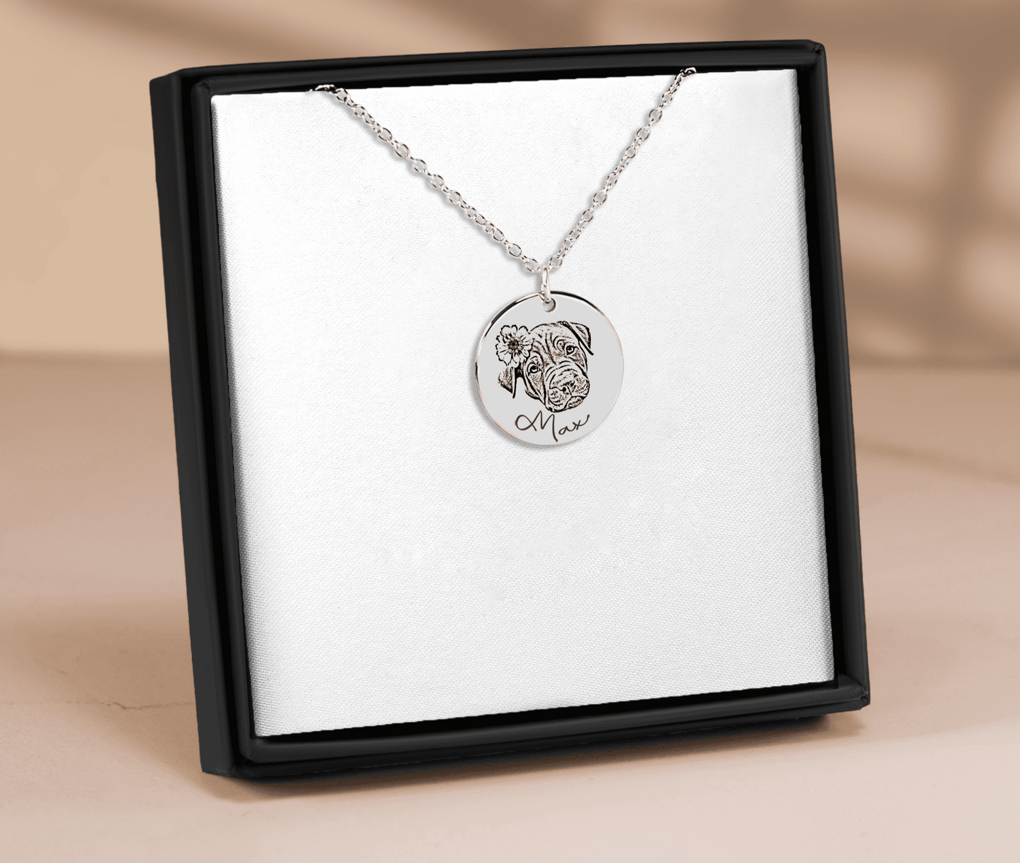 A Friend Like No Other Dog Portrait Necklace