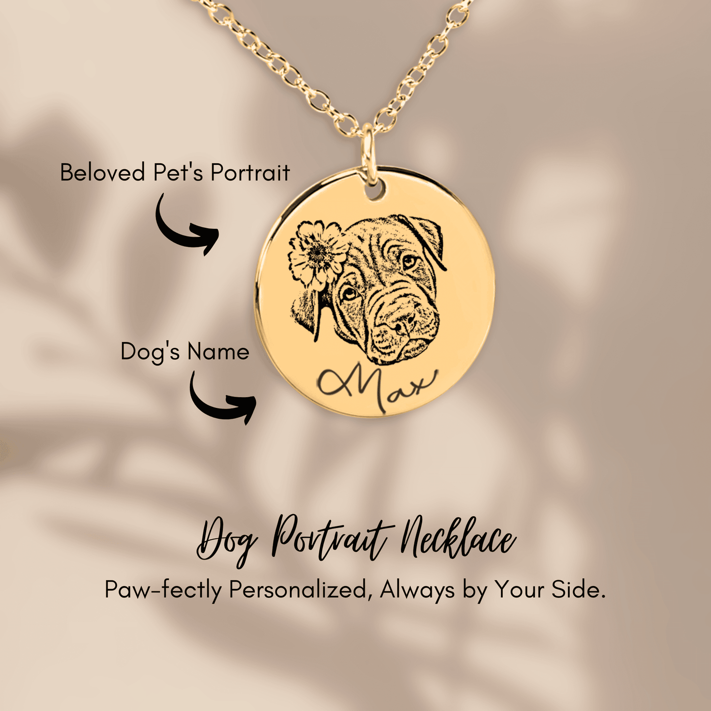 A Friend Like No Other Dog Portrait Necklace