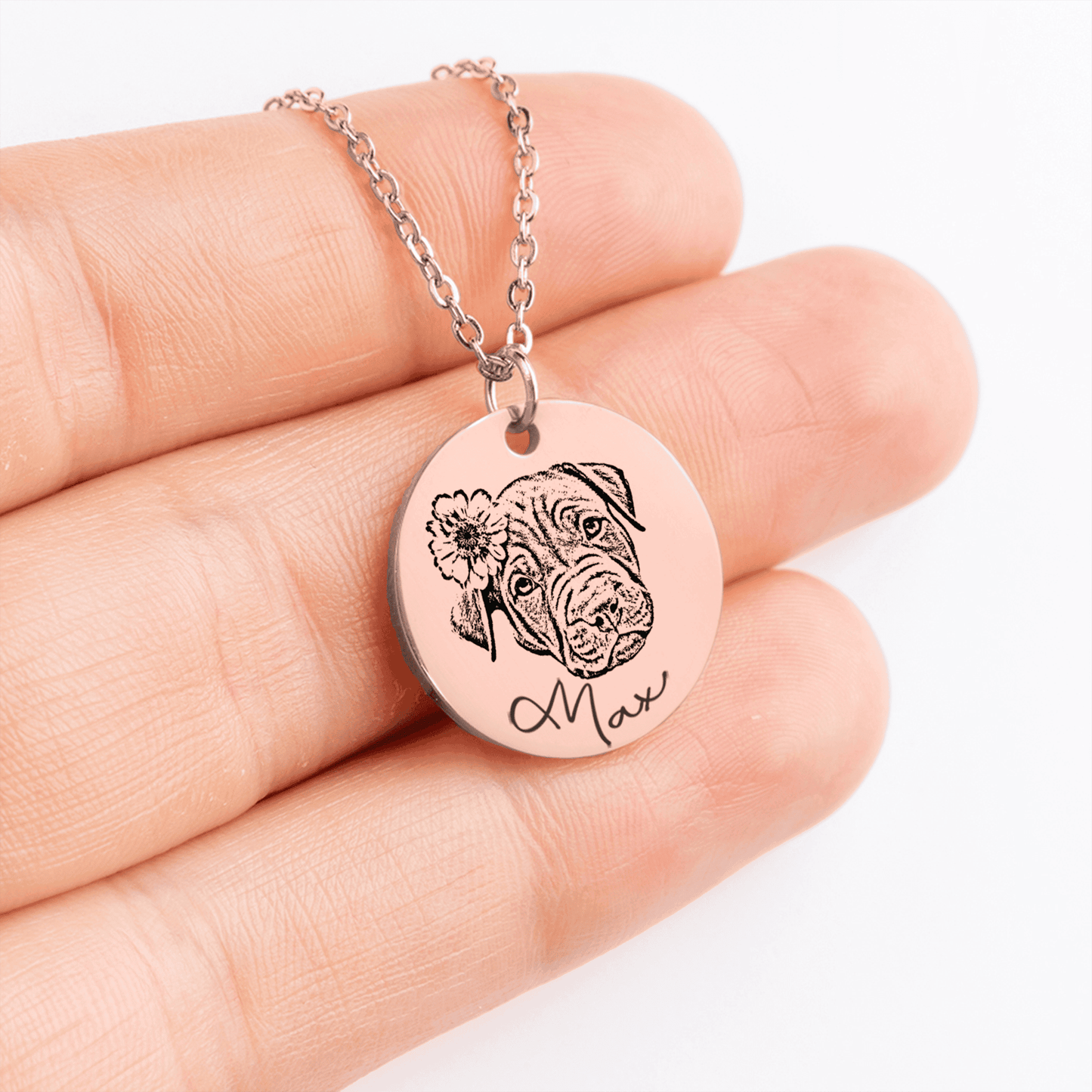 A Friend Like No Other Dog Portrait Necklace